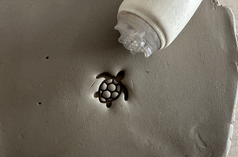 Turtle Pottery Stamp