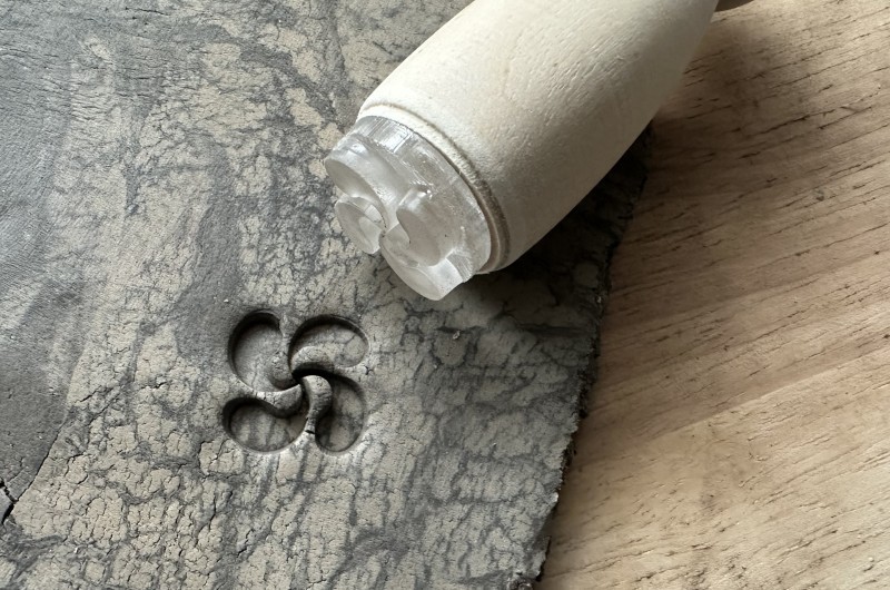 Basque cross Pottery Stamp