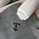 Personalized Pottery Stamp first name and anchor
