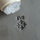 Personalized Pottery Stamp first name and Occitan cross
