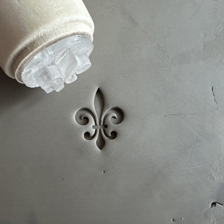 Fleur-de-lis Pottery Stamp