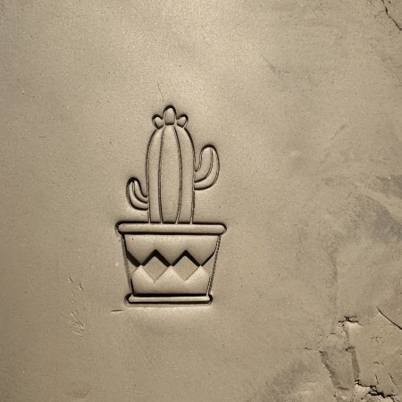Cactus Pottery Stamp