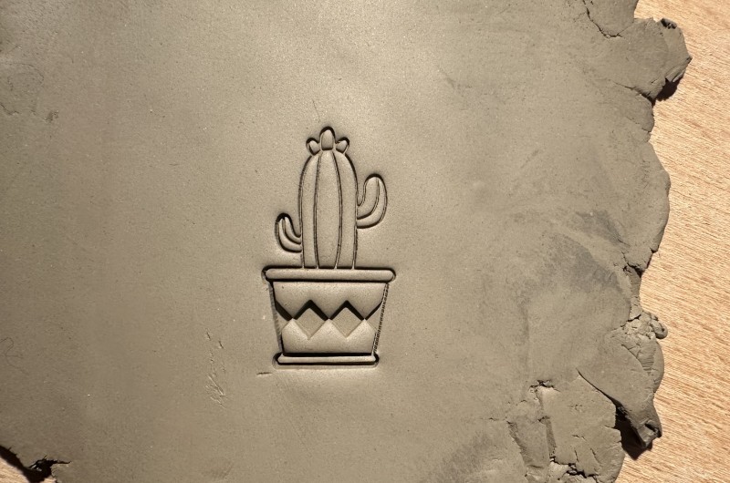Cactus Pottery Stamp
