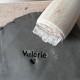 Personalized Pottery Stamp first name and heart