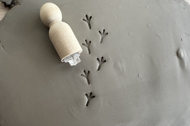 Bird's feet Pottery Stamp