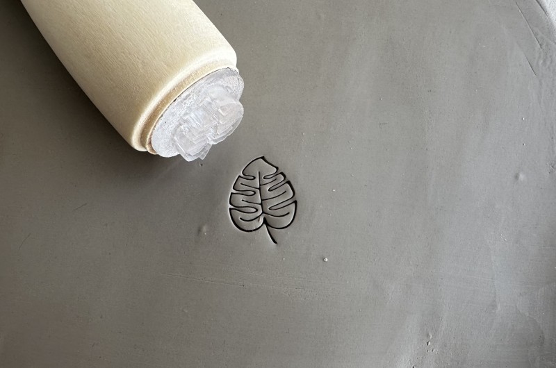 Monstera Pottery Stamp