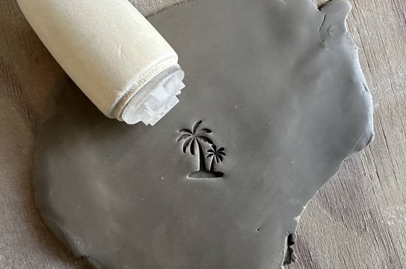 Palm Tree Pottery Stamp