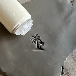 Palm Tree Pottery Stamp