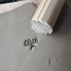 Personalized Pottery Stamp first name and dolphin