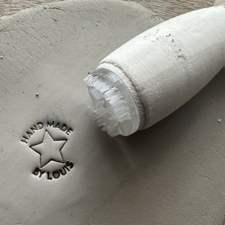 Personalized Pottery Stamp with star