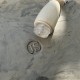 Personalized pottery stamp with initials and circle
