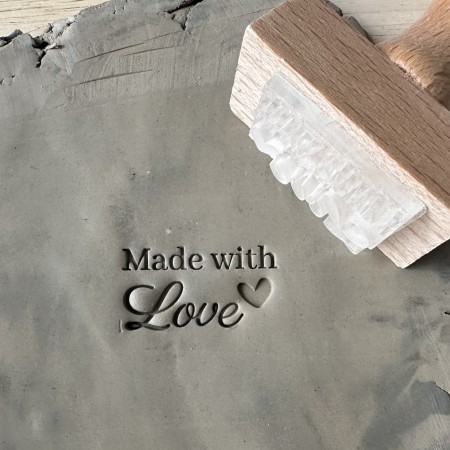 Made with Love Pottery Stamp