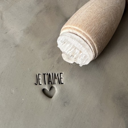 Je t'aime Pottery Stamp