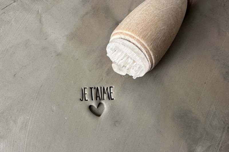 Je t'aime Pottery Stamp