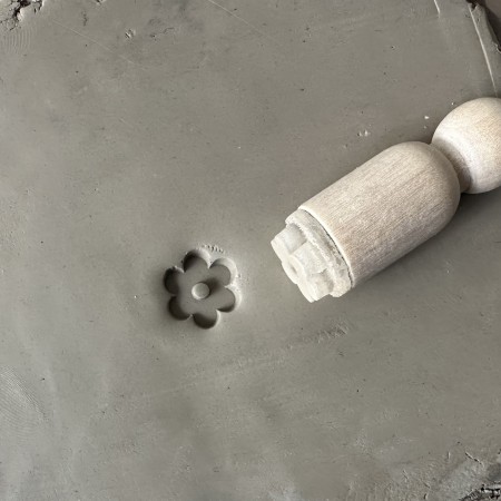 6 Petals Flower Pottery Stamp