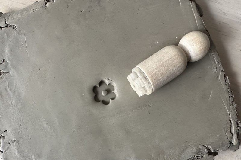6 Petals Flower Pottery Stamp