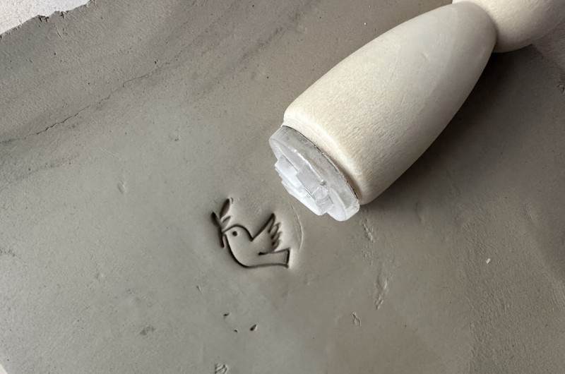 Dove Pottery Stamp