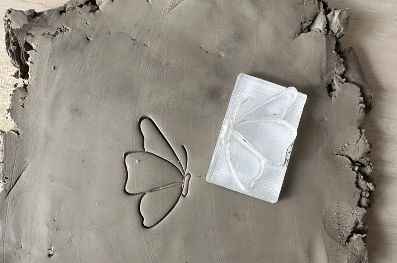 Butterfly Pottery Stamp