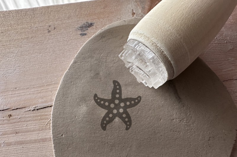 Starfish Pottery Stamp