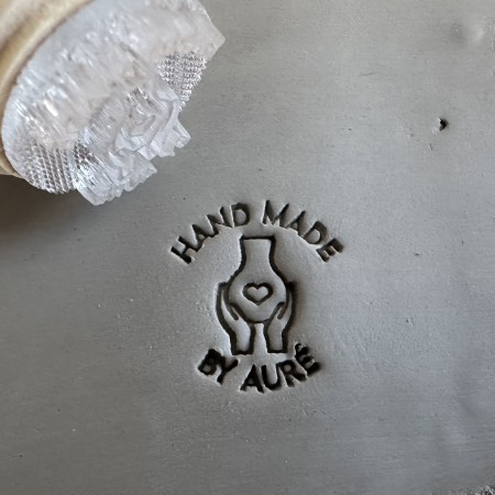 Personalized Pottery Stamp with Vase