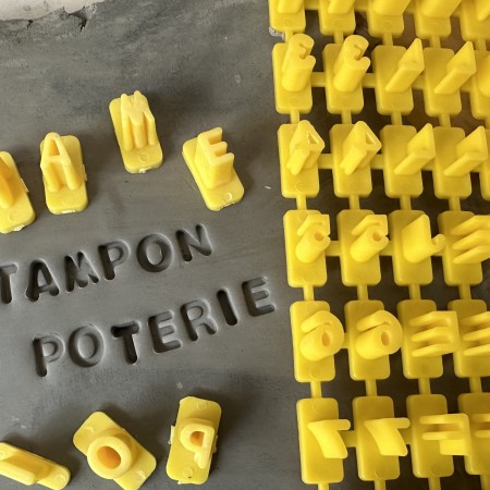 Set of 72 Letter and Number Stamps