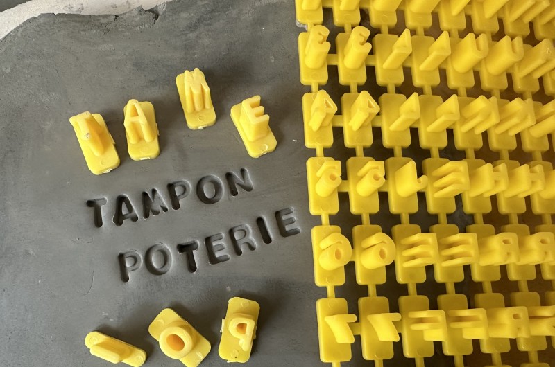 Set of 72 Letter and Number Stamps