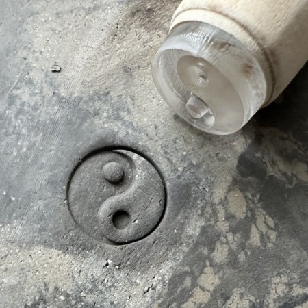 Yin Yang Pottery Stamp
