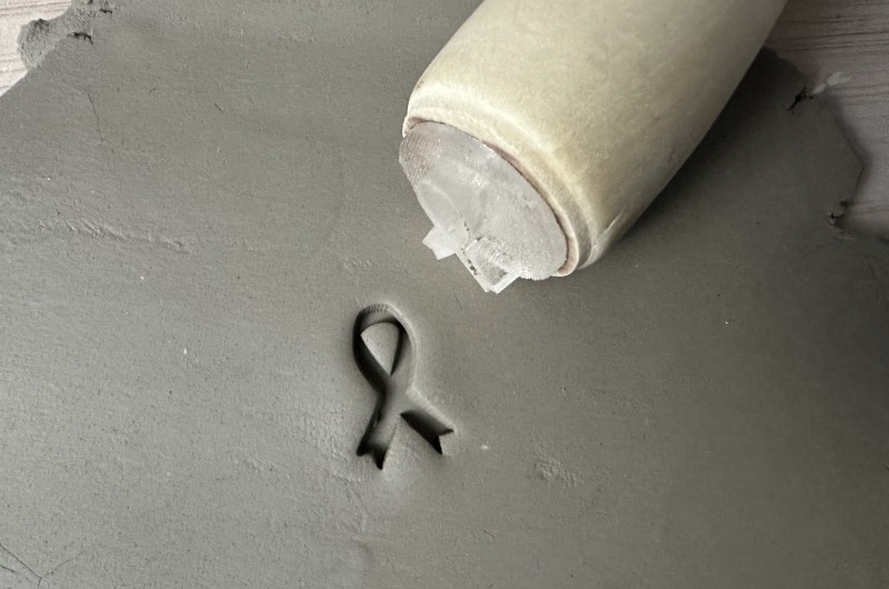 Ribbon Pottery Stamp