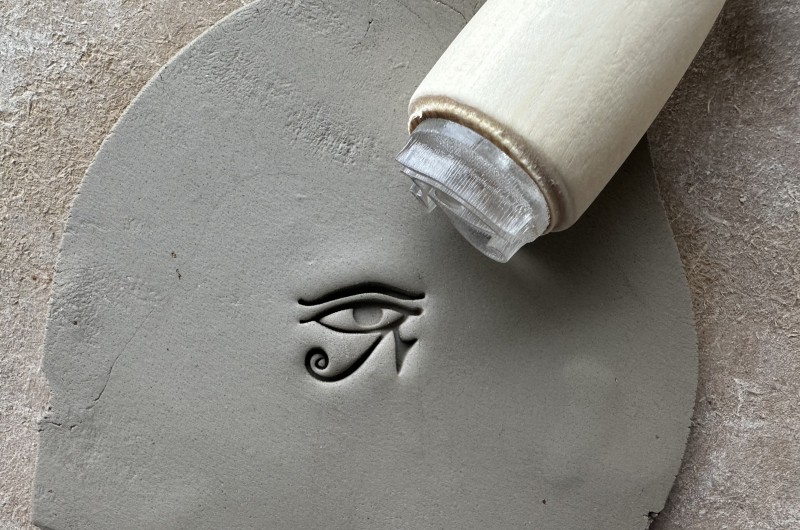 Egyptian eye Pottery Stamp