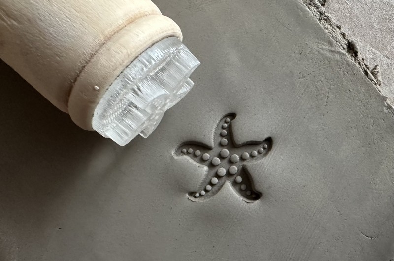 Starfish Pottery Stamp