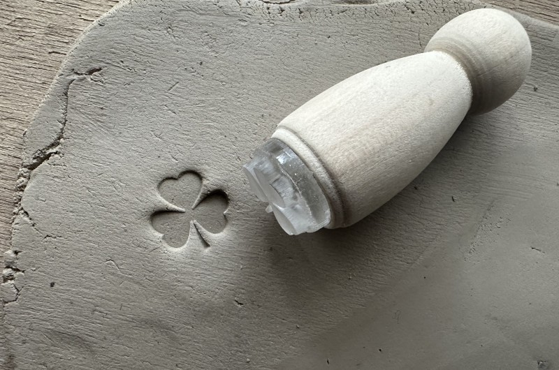 Clover Pottery Stamp