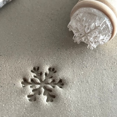 Snowflake Pottery Stamp