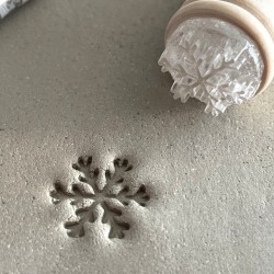 Snowflake Pottery Stamp
