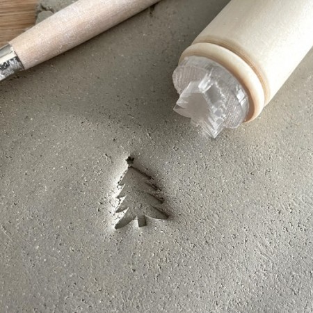Christmas tree Pottery Stamp