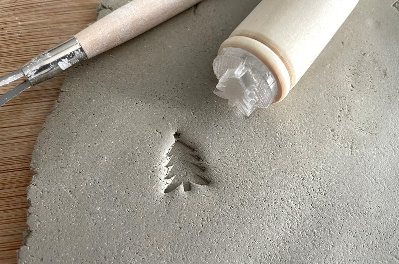 Christmas tree Pottery Stamp