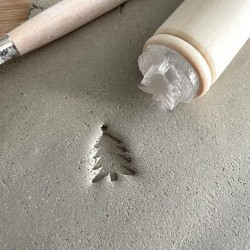 Christmas tree Pottery Stamp