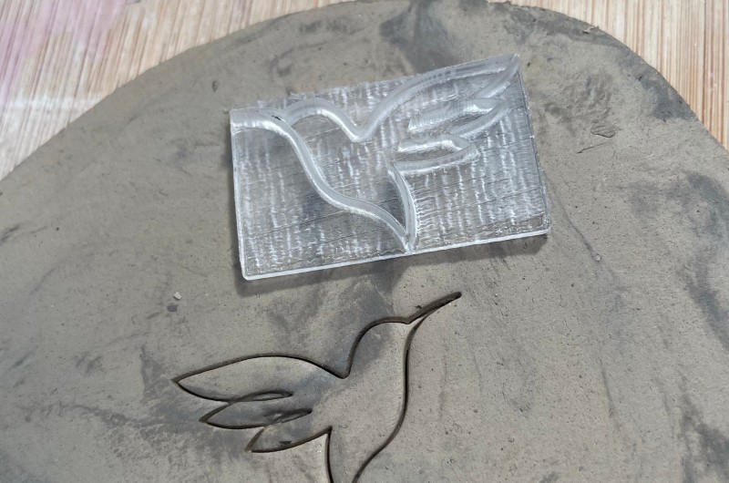 Hummingbird Pottery Stamp