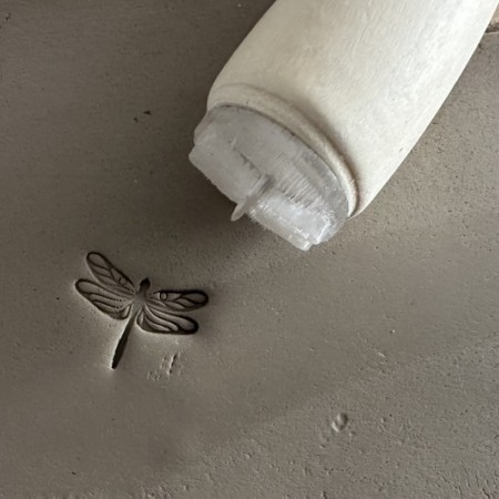 Dragonfly Pottery Stamp