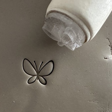Butterfly Pottery Stamp V2