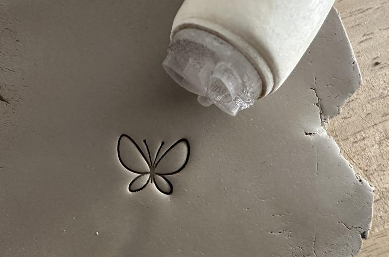 Butterfly Pottery Stamp V2