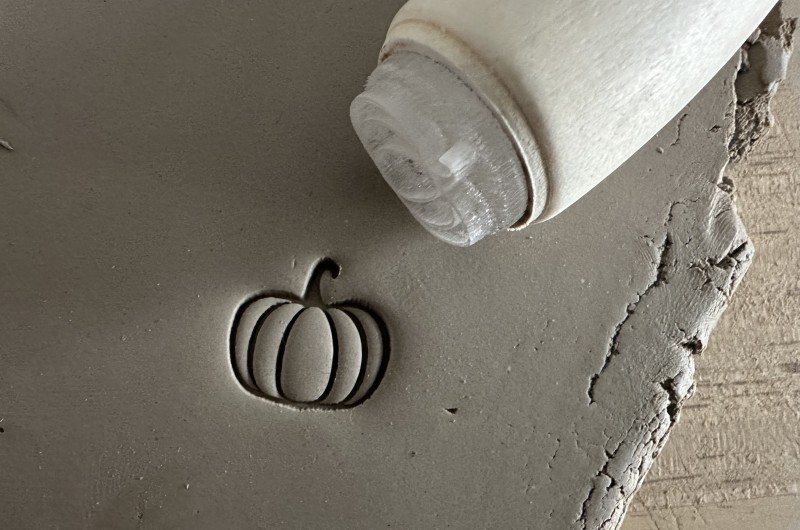 Pumpkin Pottery Stamp