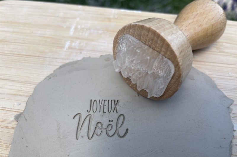 original personalized ceramic stamp on PotteryStamp.com